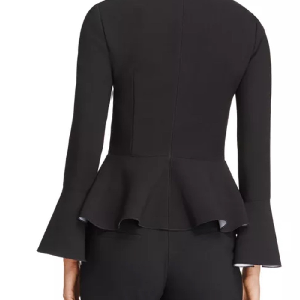 Elizabeth & James- Elegant Black Peplum Top - Picture 2 of 7